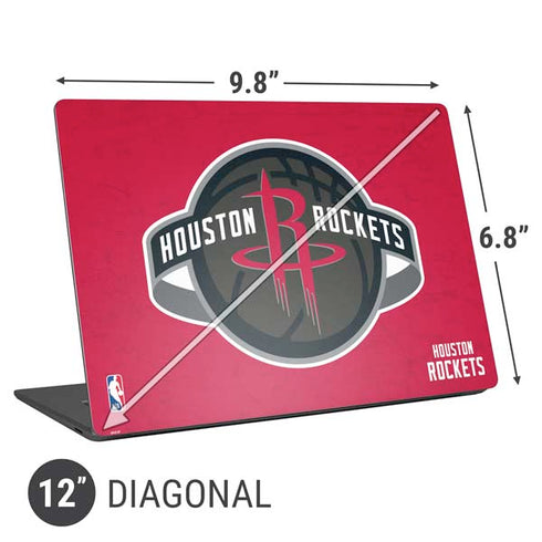 NBA Houston Rockets Distressed Universal Laptop 12in (9.8 x 6.8in) Skin